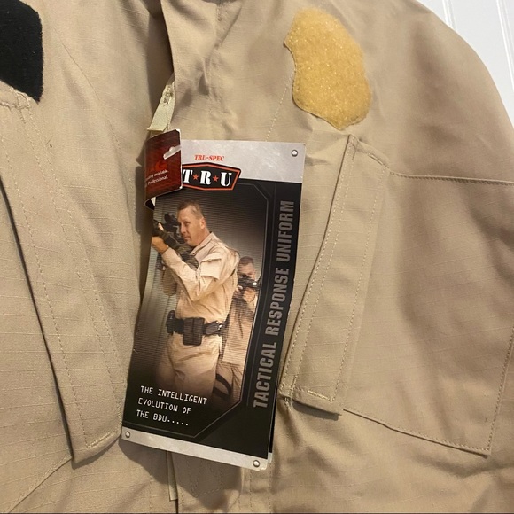 Tru Spec Professional Grade Khaki Tactical Response Uniform Top - Picture 2 of 8